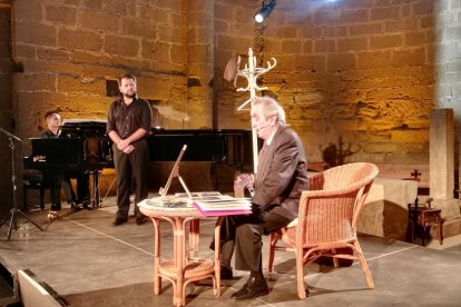 Un moment de l’espectacle ‘Emili Vendrell, el tenor del poble’.