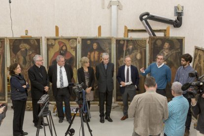 La presentació de la restauració de les pintures