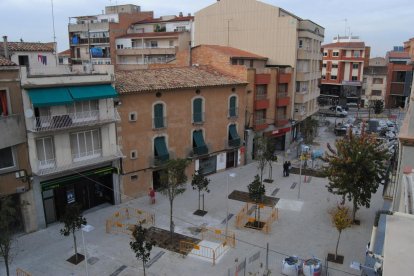 Vista aèria de la plaça Manuel Bertrand.