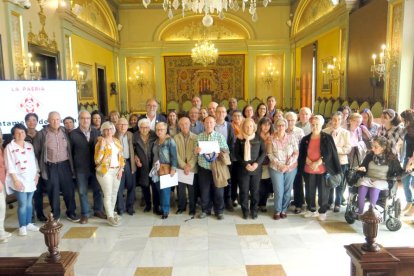 Acte de clausura del curs de formació per a cuidadors no professionals ahir a la Paeria.