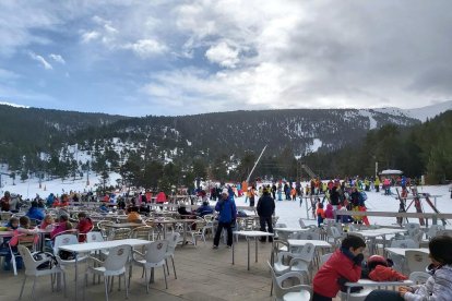 Las instalaciones de Port Ainé, donde ayer esquiaron cerca de 2.200 personas.