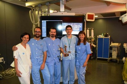 Premio para enfermeros de radiología vascular del Arnau de Vilanova