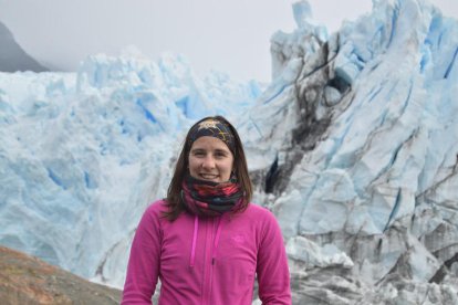 Ariadna Sánchez, de Vallfogona de Balaguer, fa pràctiques universitàries a El Calafate.