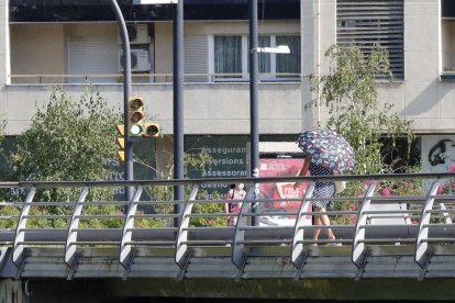 Imatge d’arxiu de l’onada de calor que va afectar Lleida el mes de juliol passat.