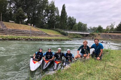 Núria Vilarrubla, David Llorente, Joan Crespo, Samuel Hernanz, Anaïs Bouchet y Guille Diez-Canedo.