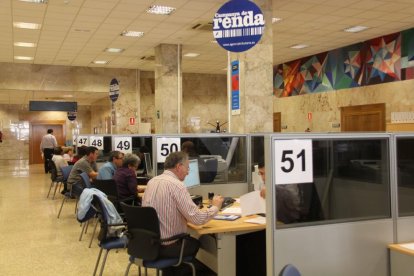 Imagen de archivo de la sede en Lleida de la Agencia Tributaria.