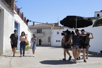 Rodatge a Gimenells de ‘Las niñas’, que s’estrenarà a la tardor.