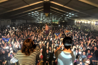 La banda Buhos, durante su actuación en la primera edición