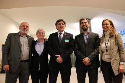 Ponsatí, Puigdemont i Comín, els tres candidats vetats, en una imatge d’arxiu.