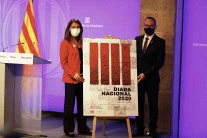 Budó y Costa, ayer, en la presentación de los actos de la Diada.