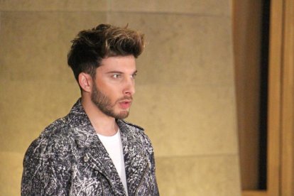 El representante español en el festival de Eurovisión, Blas Cantó.