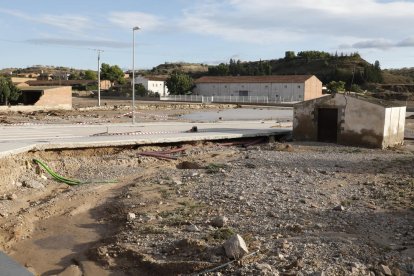 Imagen de archivo de Arbeca tras el temporal de octubre.