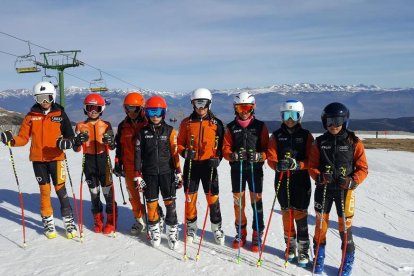 Cinc esquiadors del CEVA, al Top 10 del Català de la Molina