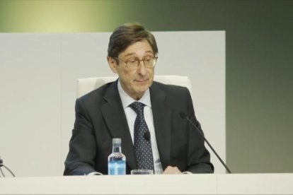 El president de Bankia, José Luis Goirigolzarri, ahir.