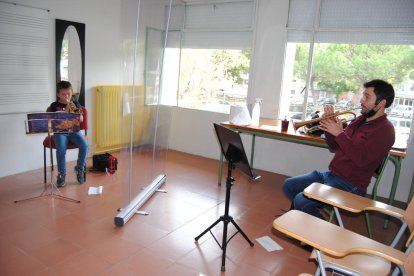 Una classe d’instruments de vent amb mampares.