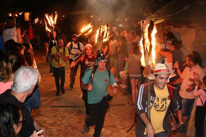 Imatge d’arxiu de la baixada de falles a Boí l’any 2017.