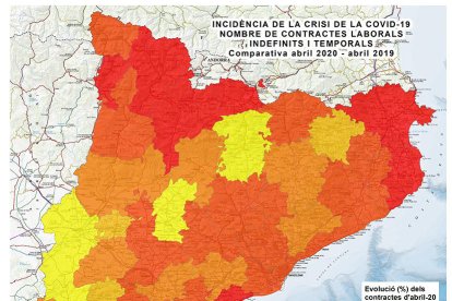 COVID19: Reducció dràstica de la contractació, menys al sector agrari