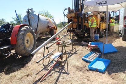 Prospeccions al juny per al parc eòlic de Solans, pendent de la instal·lació dels molins.