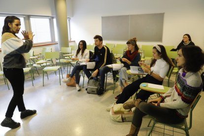 Formació sobre violència masclista, ahir a la Universitat de Lleida.