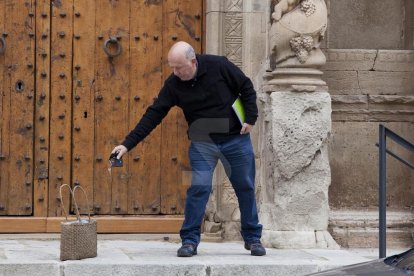 Josep Maria Font renunció a sus parroquias ayer después de oficiar misa en Sant Martí de Maldà.