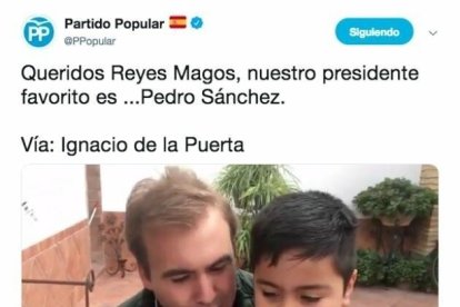 Una imagen del polémico vídeo en el que se supone que se lee la carta de un niño a los Reyes Magos.