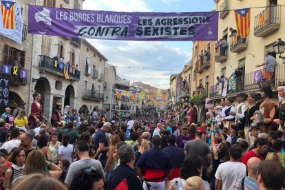 Multitud de personas asistieron a los actos de las fiestas mayores de Les Borges Blanques el año pasado. 