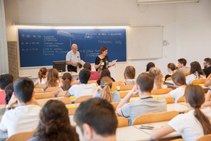 Una convocatoria anterior de las pruebas de selectividad en Lleida.