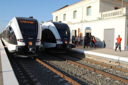 Imagen de archivo de la estación de la línea de La Pobla en Balaguer.