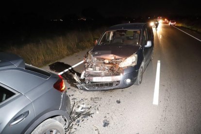 En el accidente en la C-12 chocaron ayer cuatro coches y se saldó sin heridos