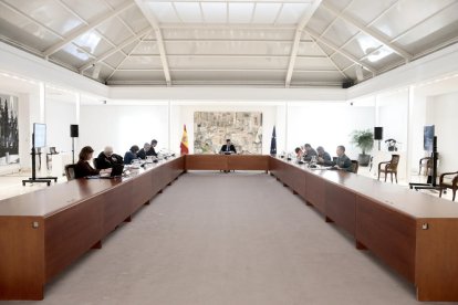 La reunió del comitè de gestió tècnic del coronavirus a Moncloa.