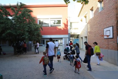 Imatge del primer dia de classes al col·legi Camps Elisis de Cappont el setembre passat.