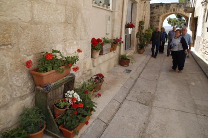 Un dels carrers de Puiggròs, decorat per a l’edició de l’any passat.