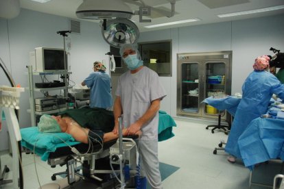 Sala de quiròfans de l’hospital de la Seu.