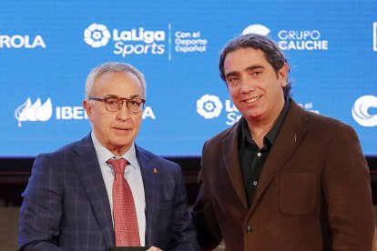 Rabaneda, a la derecha, junto a Alejandro Blanco, del COE.