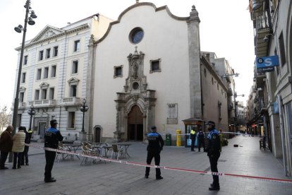 L’Eix Comercial va estar tallat entre el carrer Cavallers i la plaça Sant Francesc.