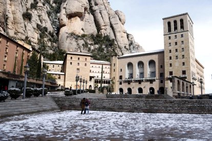 Imagen de archivo de la abadía de Montserrat.