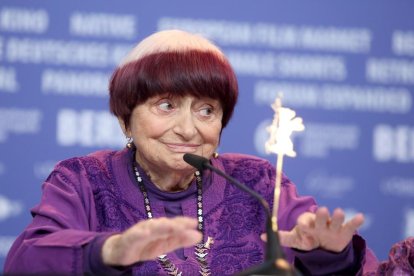 Agnès Varda, al Festival de Cinema de Berlín el febrer passat.