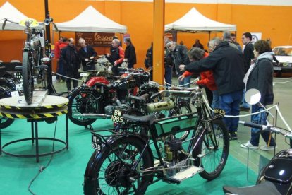 Algunes de les motos que van estar exposades a Mollerussa.