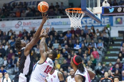 Massine Fall, durante el partido del pasado viernes ante el Valladolid.