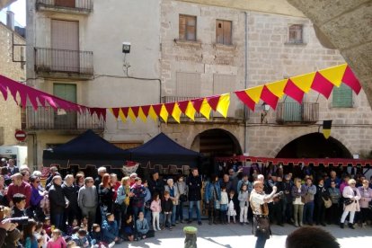 Un dels espectacles que es van dur a terme ahir a la població.