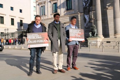 Representants de víctimes d’abusos reclamant el 2019 ampliar la vigència d’aquests delictes.