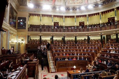 Vista del hemiciclo del Congreso.