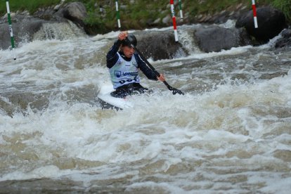 Núria Vilarrubla, durante su participación ayer en el selectivo disputado en el Parc del Segre.