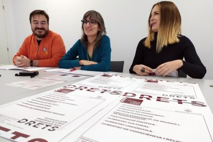 La presentación de la Oficina de Derechos Humanos, ayer en Lleida.