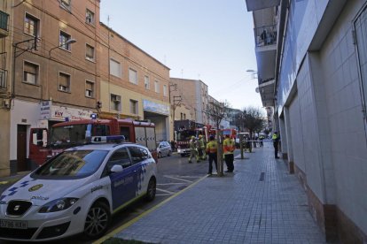 El amplio despliegue de efectivos de Bomberos y Urbana. 