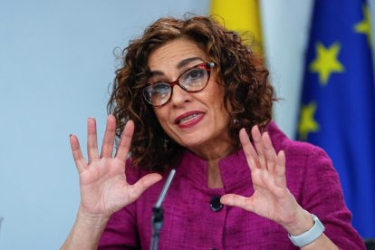 La ministra d'Hisenda i portaveu del Govern espanyol, María Jesús Montero.