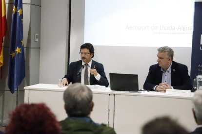 Gavín durante su conferencia de ayer en la sede de Pimec Lleida.