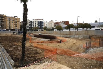 Imatge d’arxiu de les obres de les torres de la Llotja, al barri de Pardinyes.