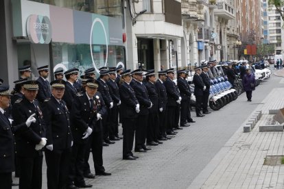 Urbanos uniformados el pasado día de Santa Cecília.