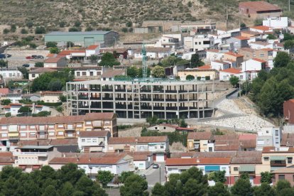 La estructura de la residencia, a la espera de que sigan las obras.